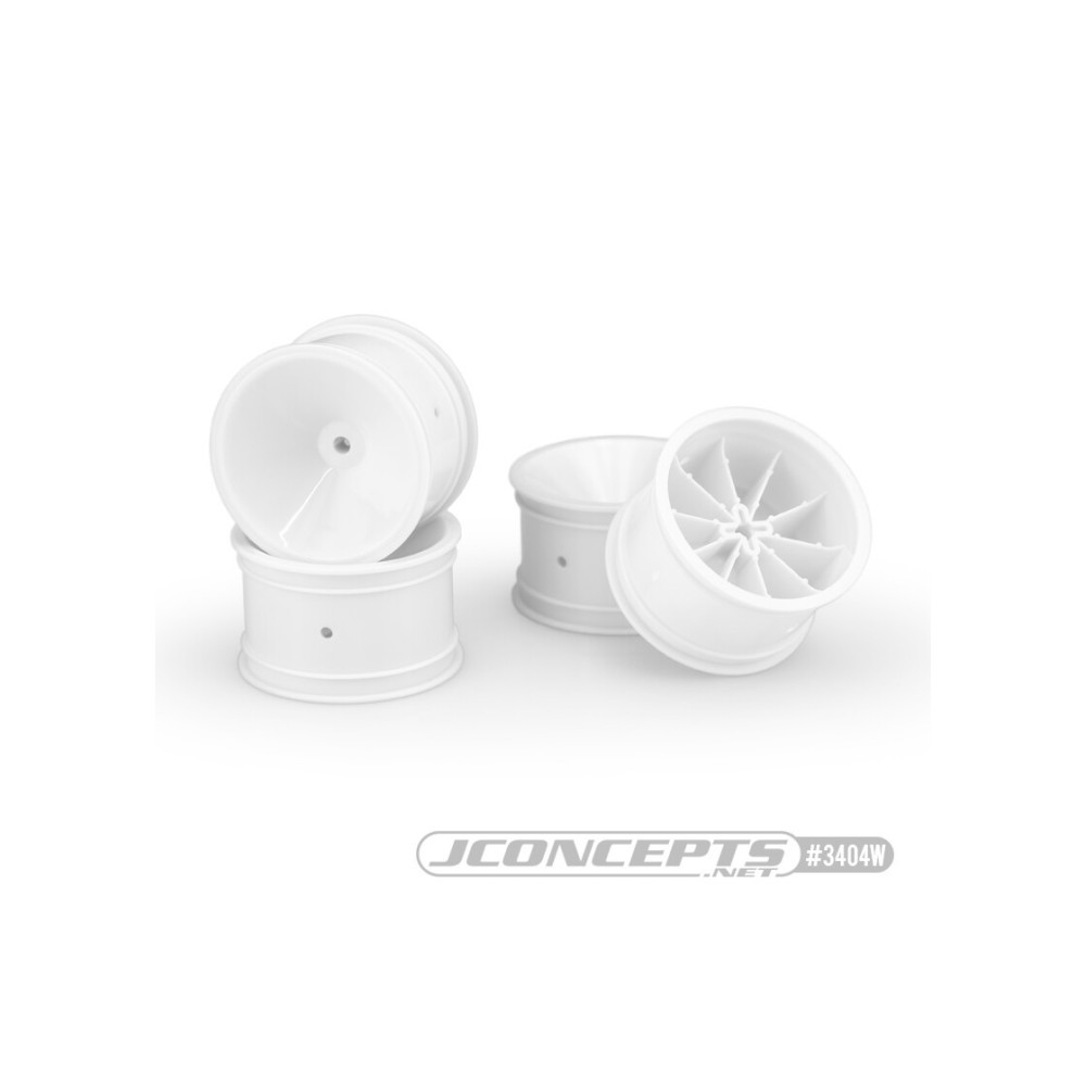 JConcepts Mono - RC10, RC10B2, RC10B3 2.2 rear wheel white - 4pc JCO3404W JConcepts Mono - RC10, RC10B2, RC10B3 2.2 rear wheel white - 4pc JCO3404W