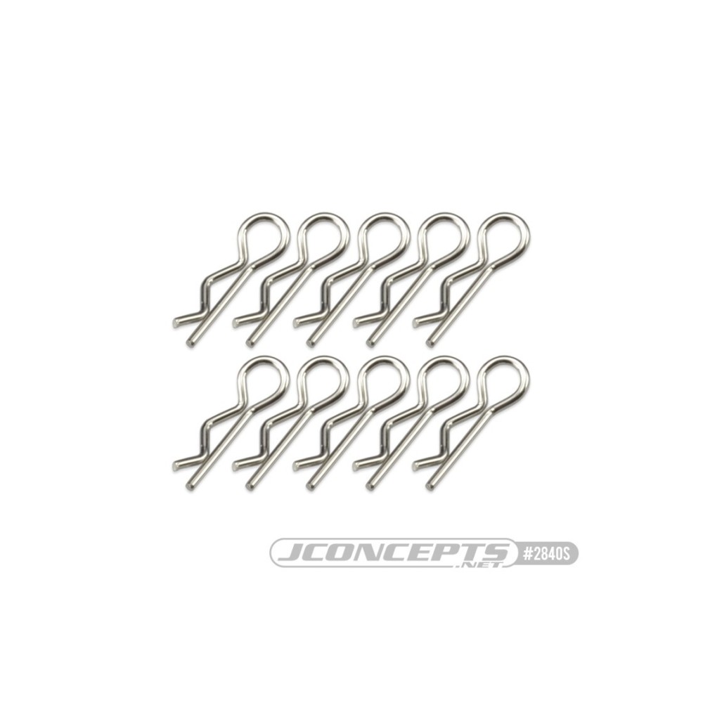 JConcepts compact / angled body clips, silver, 10pc JCO2840S JConcepts compact / angled body clips, silver, 10pc JCO2840S