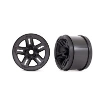 Llantas 3.8 negras cubo estriado Traxxas TRX9671