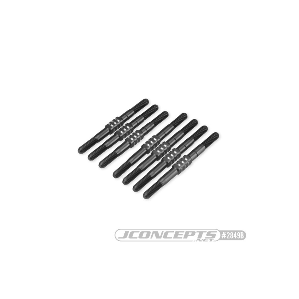 JConcepts TLR, 22X-4 3.5mm Fin turnbuckle kit, 7pc - black JCO2849B JConcepts TLR, 22X-4 3.5mm Fin turnbuckle kit, 7pc - black JCO2849B
