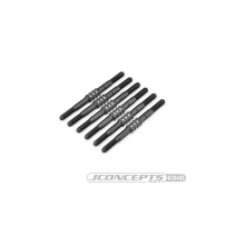 JConcepts TLR, 22 5.0 3.5mm Fin turnbuckle kit, 6pc - black JCO2848B