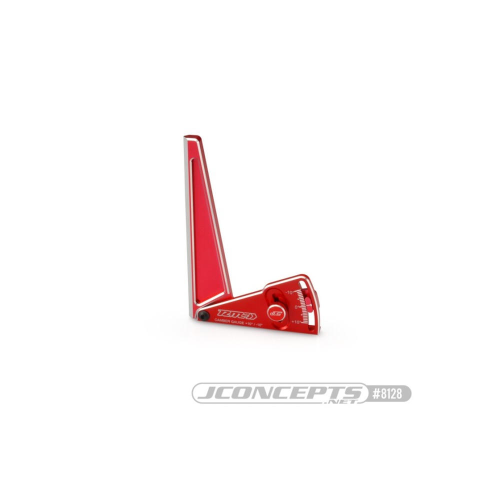 JConcepts RM2 Aluminum camber gauge, 120mm - red JCO8128 JConcepts RM2 Aluminum camber gauge, 120mm - red JCO8128