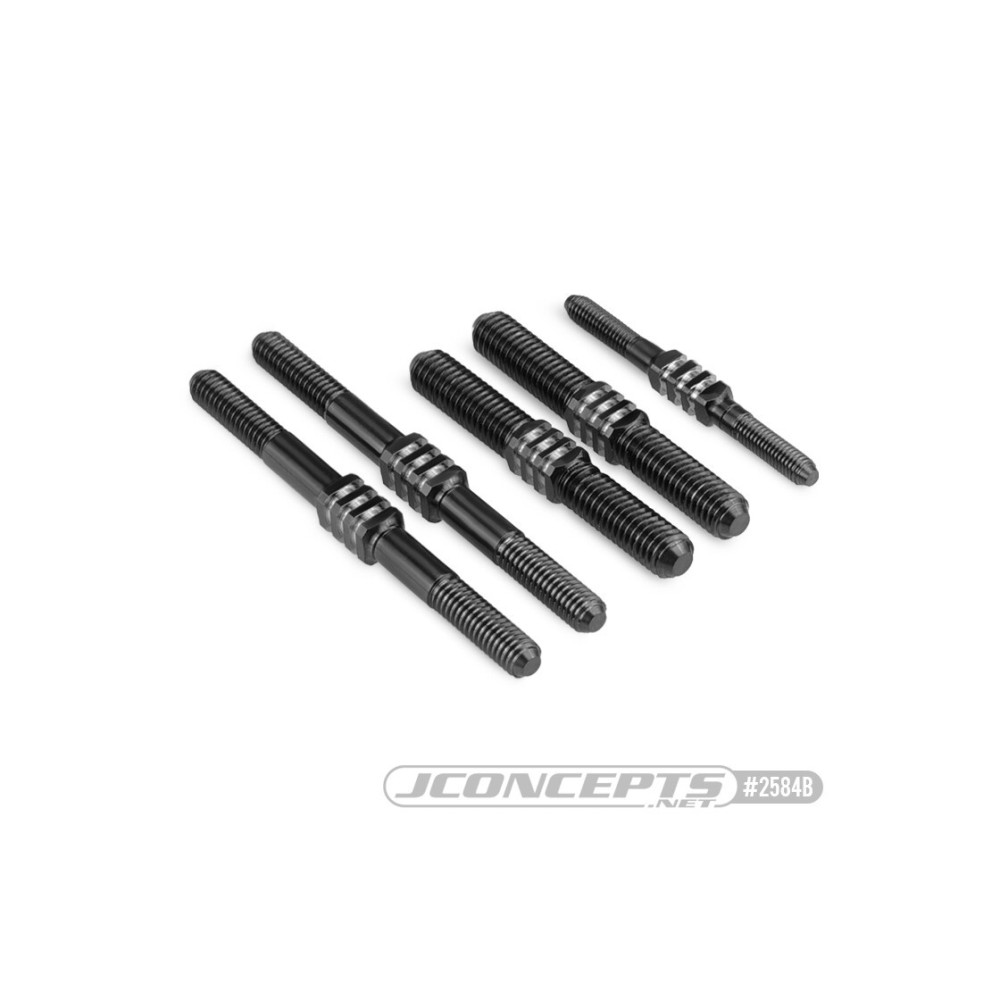 JConcepts Mugen MBX-8 Fin Titanium turnbuckle set - black, 5pc. JCO2584B JConcepts Mugen MBX-8 Fin Titanium turnbuckle set - black, 5pc. JCO2584B