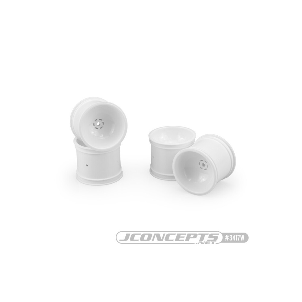 JConcepts Super Dish, Rustler Stampede, 2.2 front wheel - white, 4pc. JCO3417W JConcepts Super Dish, Rustler Stampede, 2.2 front wheel - white, 4pc. JCO3417W
