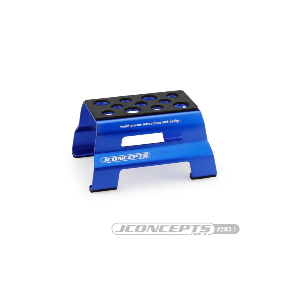 JConcepts metal car stand - blue JCO2903-1 JConcepts metal car stand - blue JCO2903-1