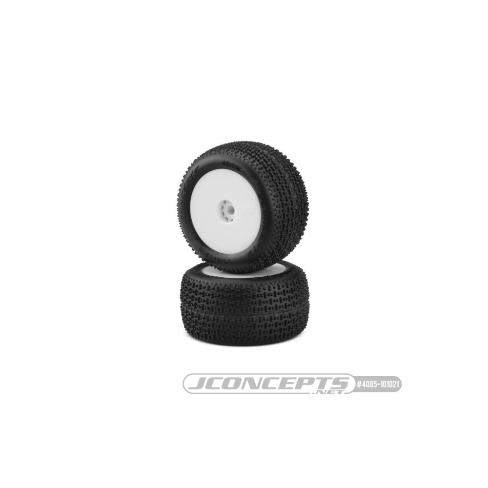 JConcepts Twin Pin - pink compound - pre-mounted, white wheels 2pcsFits - Losi Mini-T 2.0 Mini-B rear JCO4005-101021 JConcepts Twin Pin - pink compound - pre-mounted, white wheels 2pcsFits - Losi Mini-T 2.0 Mini-B rear JCO4005-101021