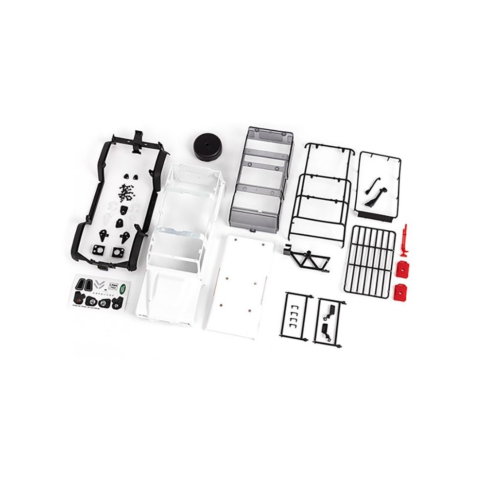 Carrocería completa blanca Land Rover Defender sin pintar Traxxas TRX-4M TRX9712 Carrocería completa blanca Land Rover Defender sin pintar Traxxas TRX-4M TRX9712