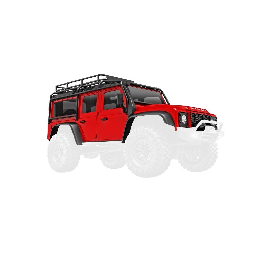 Carrocería completa roja Land Rover Defender Traxxas TRX-4M TRX9712-RED Carrocería completa roja Land Rover Defender Traxxas TRX-4M TRX9712-RED