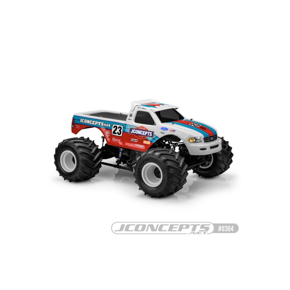 JConcepts 1997 Ford F-150 MT body with racerback and visor 7 width & 13 wheelbase JCO0304 JConcepts 1997 Ford F-150 MT body with racerback and visor 7 width & 13 wheelbase JCO0304