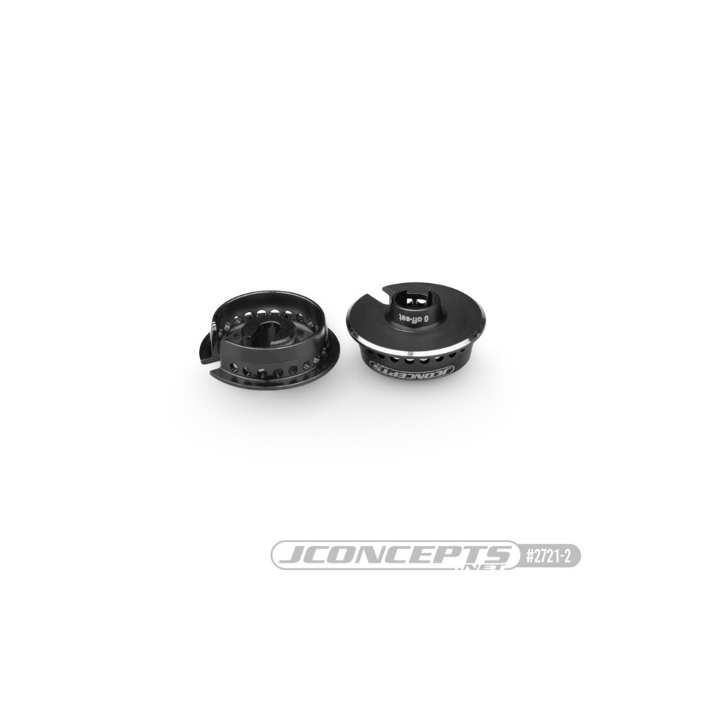 JConcepts Fin, 13mm spring cup, 0mm off-set - black JCO2721-2 JConcepts Fin, 13mm spring cup, 0mm off-set - black JCO2721-2