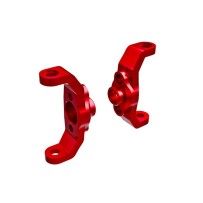 Bloques de inclinación aluminio 6061-T6 rojo anodizado izquierdo y derecho Traxxas TRX9733-RED