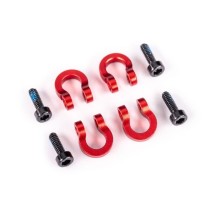 Anillos D parachoques aluminio rojo Traxxas