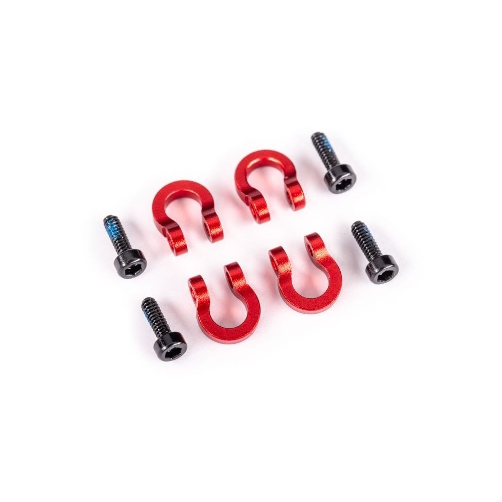 Anillos D parachoques aluminio rojo Traxxas Anillos D parachoques aluminio rojo Traxxas