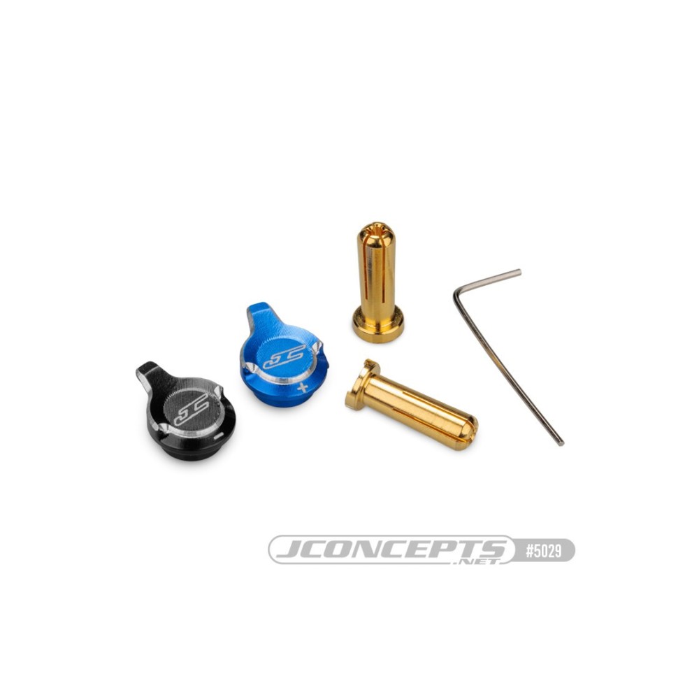 JConcepts battery plug pull set, withplugs, blue + and black JCO5029 JConcepts battery plug pull set, withplugs, blue + and black JCO5029