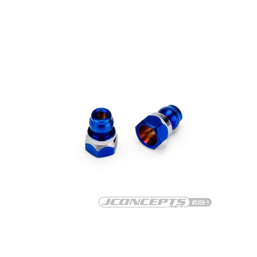 JConcepts RC10B7 Fin titanium front stand-off, burnt blue - 8mm JCO5159-1 JConcepts RC10B7 Fin titanium front stand-off, burnt blue - 8mm JCO5159-1