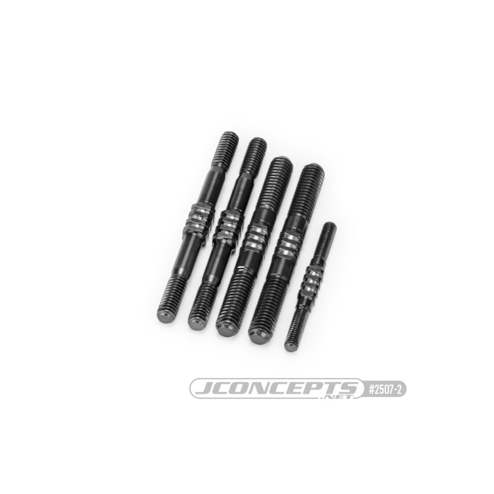 JConcepts RC8B4.1 Fin Titanium turnbuckle set - stealth black, 5pc JCO2507-2 JConcepts RC8B4.1 Fin Titanium turnbuckle set - stealth black, 5pc JCO2507-2