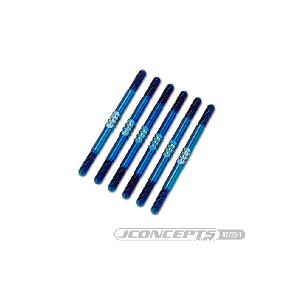 JConcepts XRAY XB2 2024 3.5 x 55mm Fin Titanium turnbuckle set, 6pc. burnt blue JCO2723-1 JConcepts XRAY XB2 2024 3.5 x 55mm Fin Titanium turnbuckle set, 6pc. burnt blue JCO2723-1