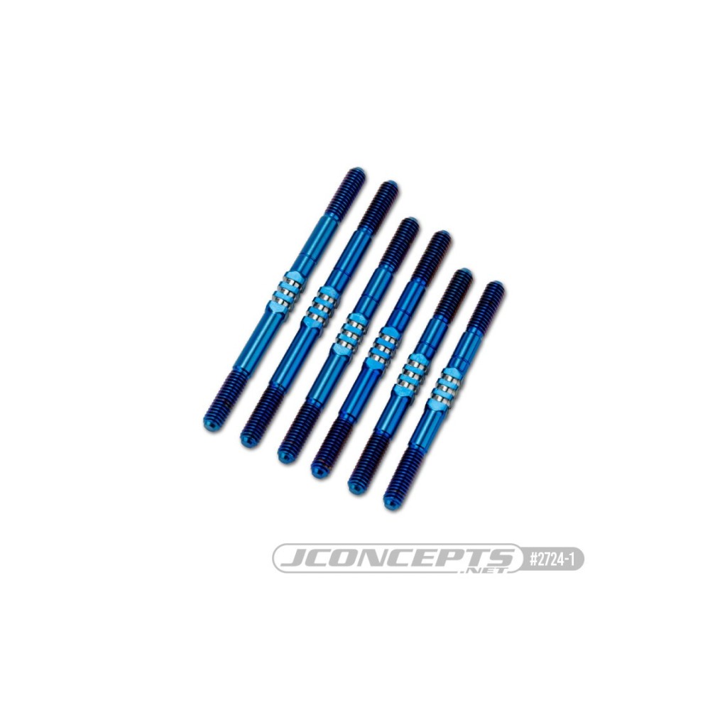JConcepts XRAY XB4 2024 Fin Titanium turnbuckle set, 6pc. burnt blue JCO2724-1 JConcepts XRAY XB4 2024 Fin Titanium turnbuckle set, 6pc. burnt blue JCO2724-1