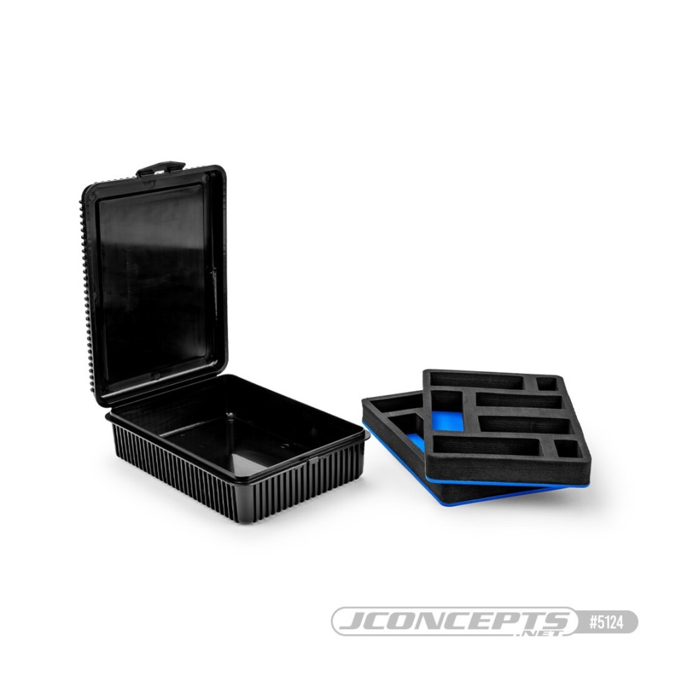 JConcepts 1:8th double decker spring box withfoam inserts - black JCO5124 JConcepts 1:8th double decker spring box withfoam inserts - black JCO5124