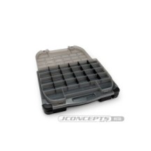 JConcepts tool box withupper storage, black / smoke gray JCO5130-28