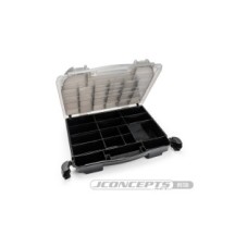 JConcepts tool box withupper storage, black / smoke gray JCO5130-28