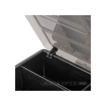 JConcepts tool box withupper storage, black / smoke gray JCO5130-28
