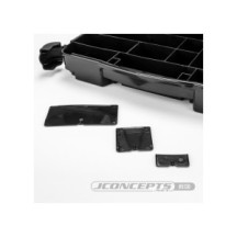 JConcepts tool box withupper storage, black / smoke gray JCO5130-28