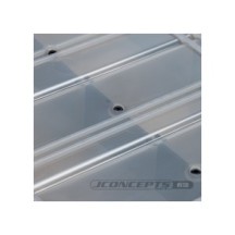 JConcepts tool box withupper storage, black / smoke gray JCO5130-28