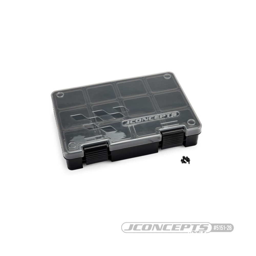 JConcepts hardware storage box, black / smoke gray JCO5151-28 JConcepts hardware storage box, black / smoke gray JCO5151-28