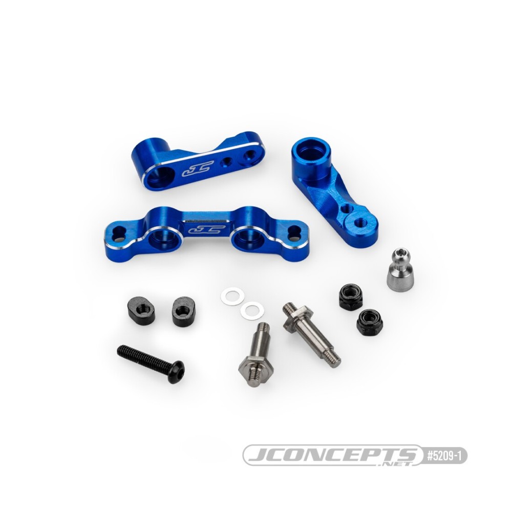 JConcepts RC10B7 RC10B7D steering kit, blue JCO5209-1 JConcepts RC10B7 RC10B7D steering kit, blue JCO5209-1