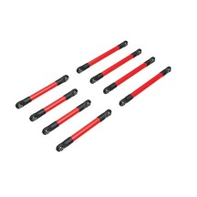 Set enlaces suspensión aluminio rojo Traxxas TRX9749-RED