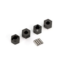 Traxxas Wheel hubs 7mm hex (4) axle pins (4) TRX9750