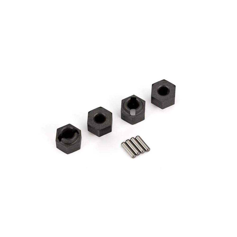 Traxxas Wheel hubs 7mm hex (4) axle pins (4) TRX9750 Traxxas Wheel hubs 7mm hex (4) axle pins (4) TRX9750