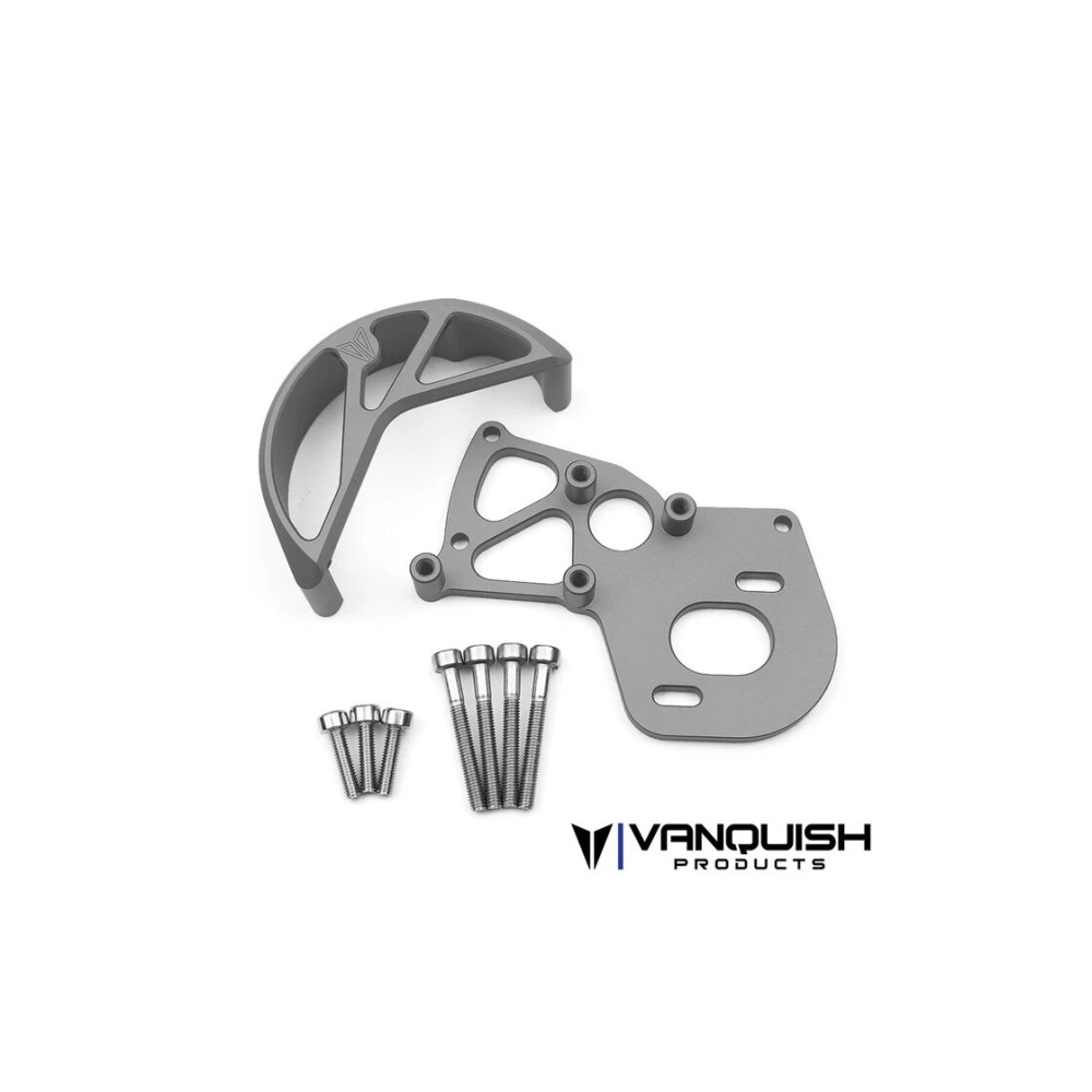 Vanquish VS4-10 Motor Mount / Gear Guard - Grey VPS02212