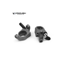 Vanquish Axial Wraith Steering Knuckles Grey Anodized VPS03205