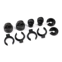Traxxas Shock caps (2), spring perchs (2) with rod ends (2) and spring preload spacers (2) TRX9762A