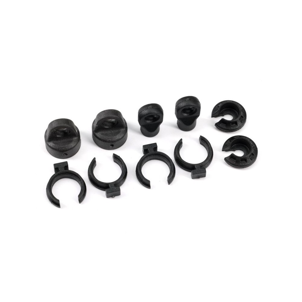 Traxxas Shock caps (2), spring perchs (2) with rod ends (2) and spring preload spacers (2) TRX9762A