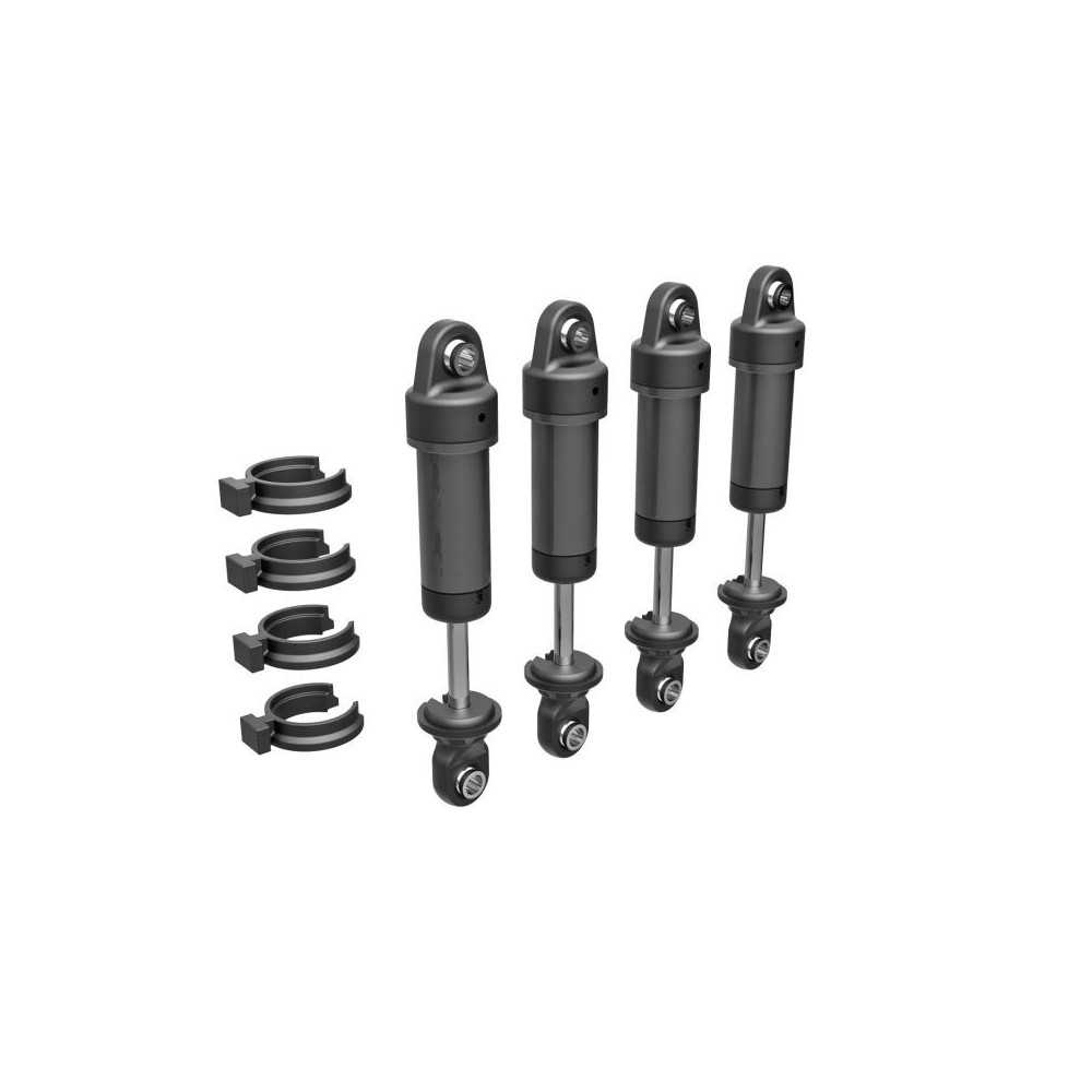 Traxxas Shocks gtm 6061-t6 aluminum (dark titanium-anodized) (fully assembled) TRX9764-GRAY Traxxas Shocks gtm 6061-t6 aluminum (dark titanium-anodized) (fully assembled) TRX9764-GRAY