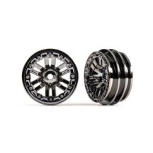 Traxxas Wheels 1.0 (black chrome) (2) TRX9768-BLKCR