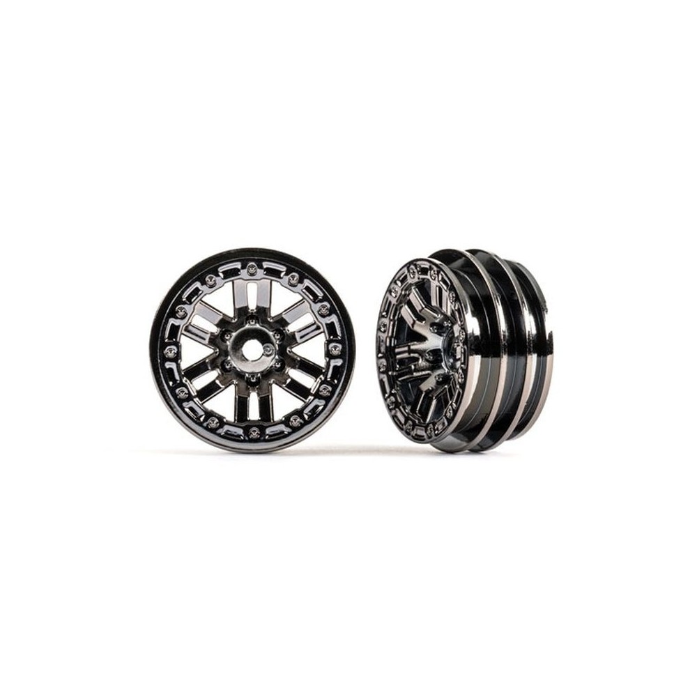 Ruedas 1.0 cromadas negras Traxxas TRX9768-BLKCR