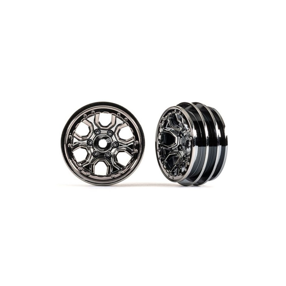 Llantas cromadas negras 1.0 Traxxas