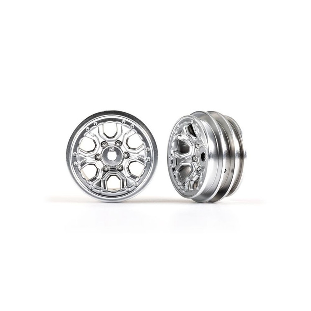 Llantas cromadas satinadas 1.0 Traxxas Llantas cromadas satinadas 1.0 Traxxas