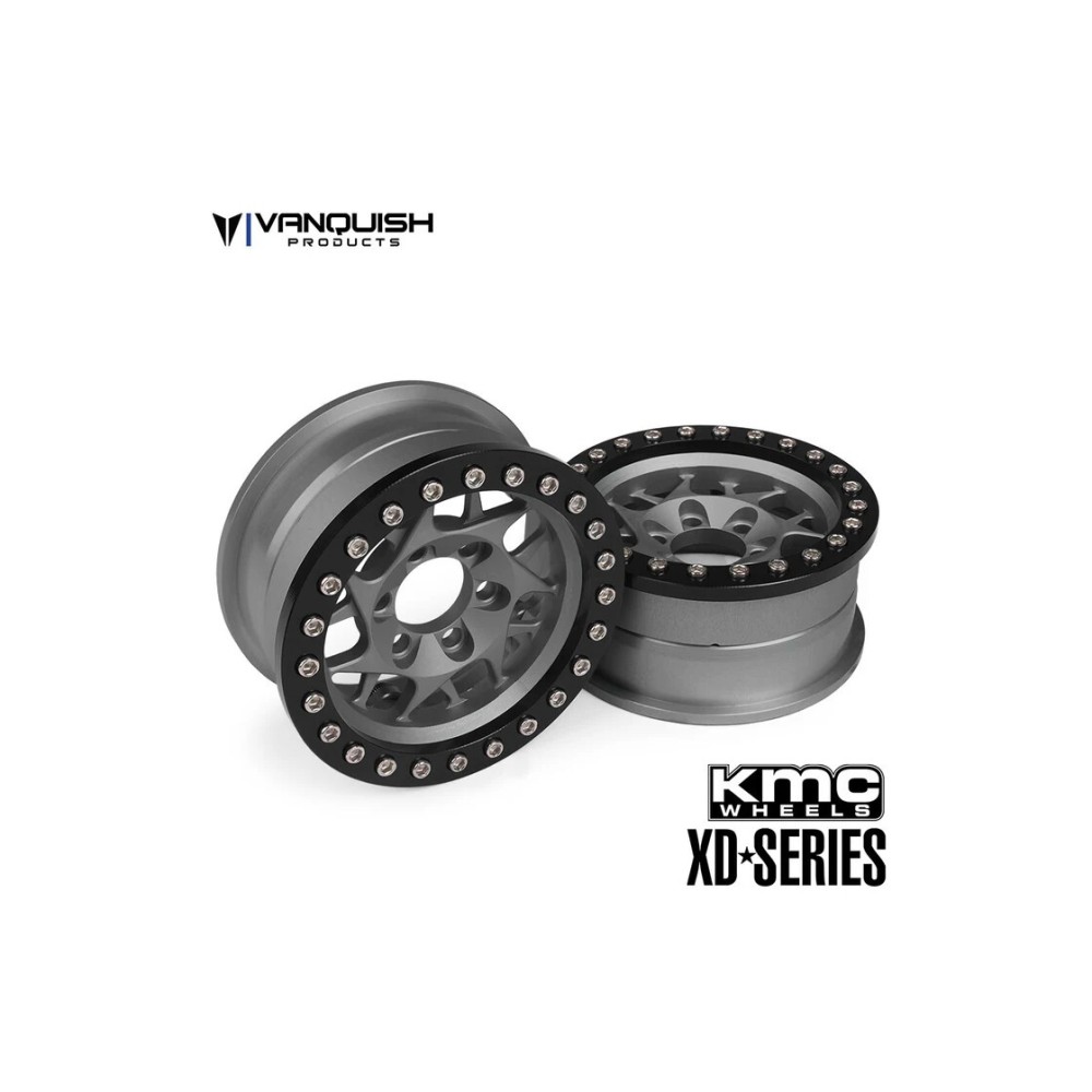 Vanquish KMC 1.9 XD127 Bully Grey Anodized VPS07712