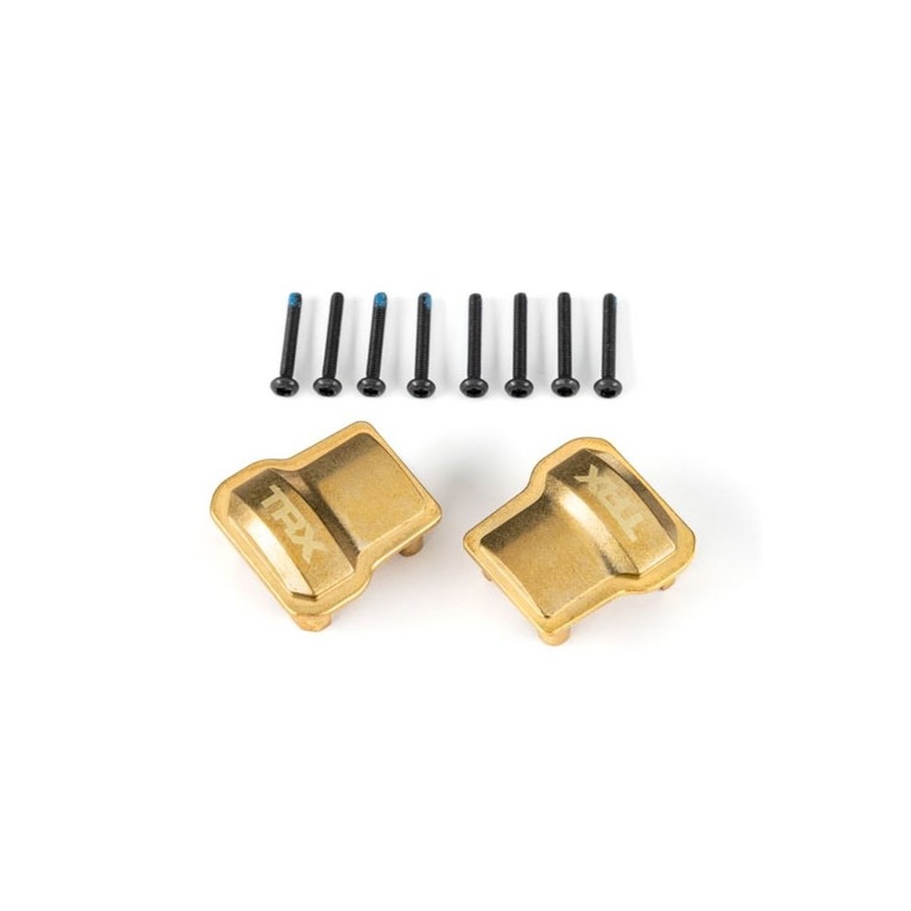 Traxxas Axle cover brass (8 grams) (2) and 1.6x12mm bcs with threadlock (8) TRX9787 Traxxas Axle cover brass (8 grams) (2) and 1.6x12mm bcs with threadlock (8) TRX9787