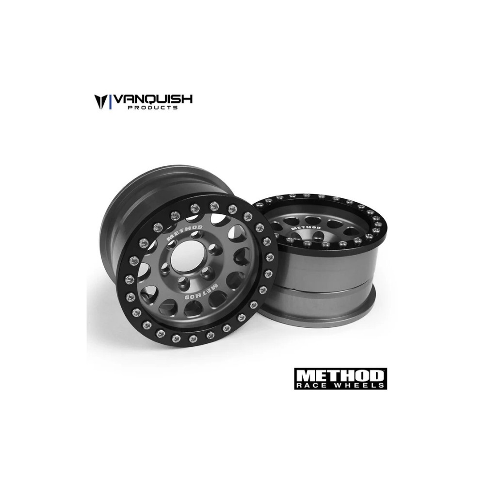 Vanquish Method 1.9 Race Wheel 105 Grey Anodized VPS07912 Vanquish Method 1.9 Race Wheel 105 Grey Anodized VPS07912