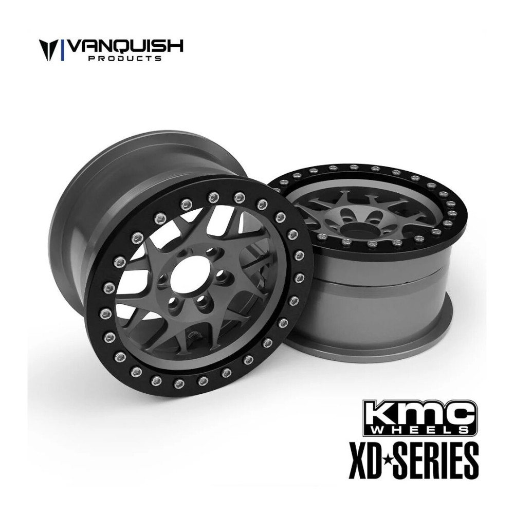 Vanquish KMC 2.2 XD127 Bully Grey Anodized VPS08032