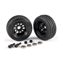 Traxxas Trailer wheels (2) with tires (2) and mounting hardware TRX9797