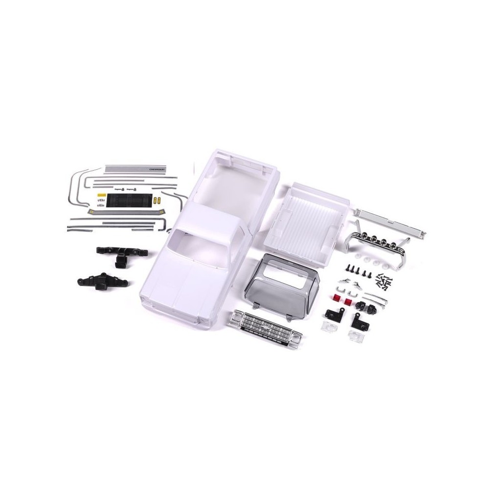 Traxxas Body Chevrolet k10 truck (1979) complete (unassembled) white TRX9811