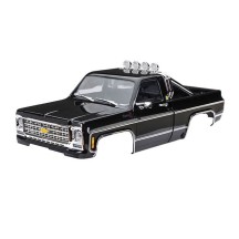 Traxxas Body Chevrolet k10 truck (1979) complete black (includes grille side) TRX9811-BLK