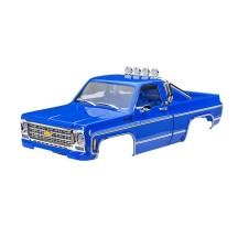 Traxxas Body Chevrolet k10 truck (1979) complete blue (includes grille side) TRX9811-BLUE